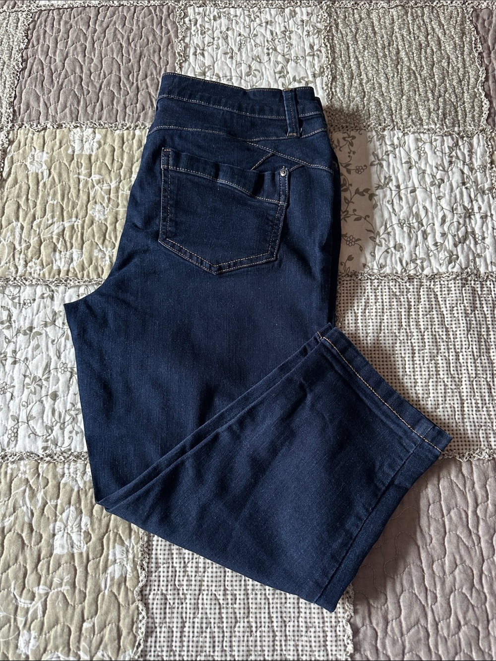 Women's Cleo Petites Dark Indigo Women's Ankle Pants Size 8 Petite